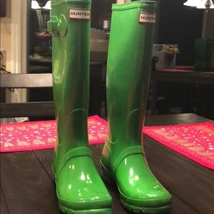 NWOT Green Hunter Boots Women’s size 7